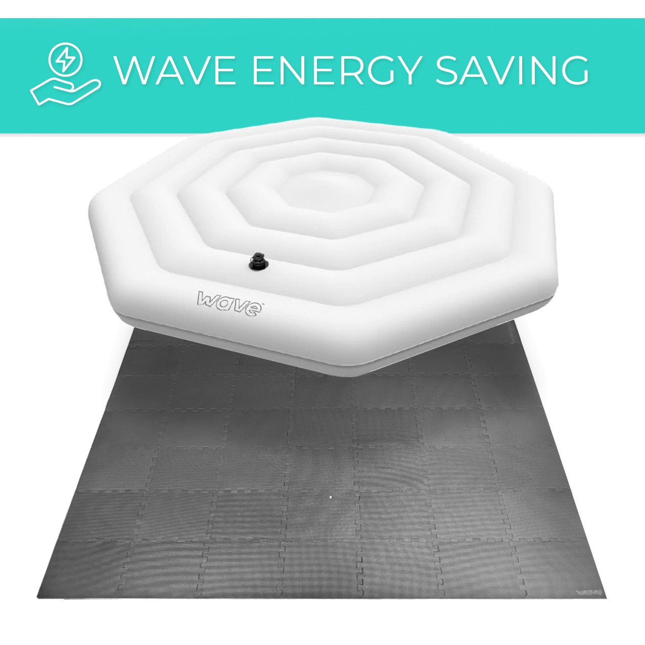 Energy Saving Bundle for Octagon Spa (Square Mat) - Wave Spas Inflatable, foam Hot Tubs