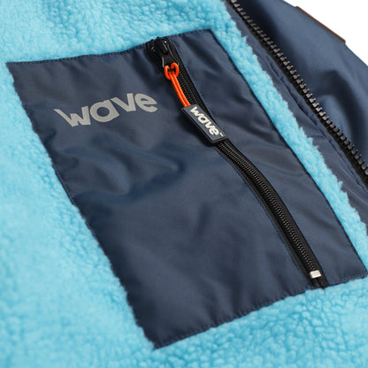 Fleece-Lined Hot Tub Changing Robe | Waterproof & Windproof | Unisex | Navy Robes Wave Spas