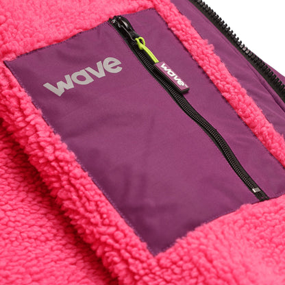 Fleece-Lined Hot Tub Changing Robe | Waterproof & Windproof | Unisex | Purple Robes Wave Spas