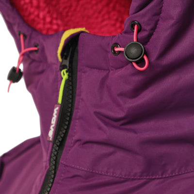 Fleece-Lined Hot Tub Changing Robe | Waterproof & Windproof | Unisex | Purple Robes Wave Spas