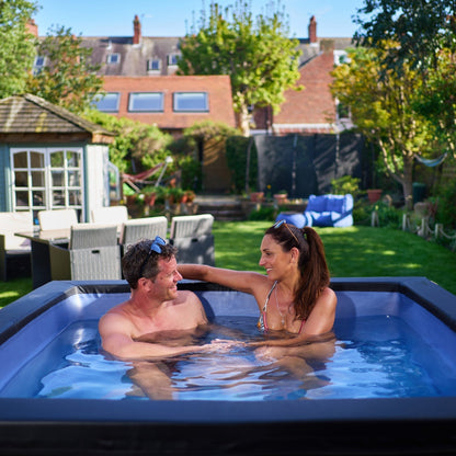 Garda | 4/6-Person Eco Foam Hot Tub | Built-In Integrated Heater | Pebble White Foam Eco Spas Wave Spas   