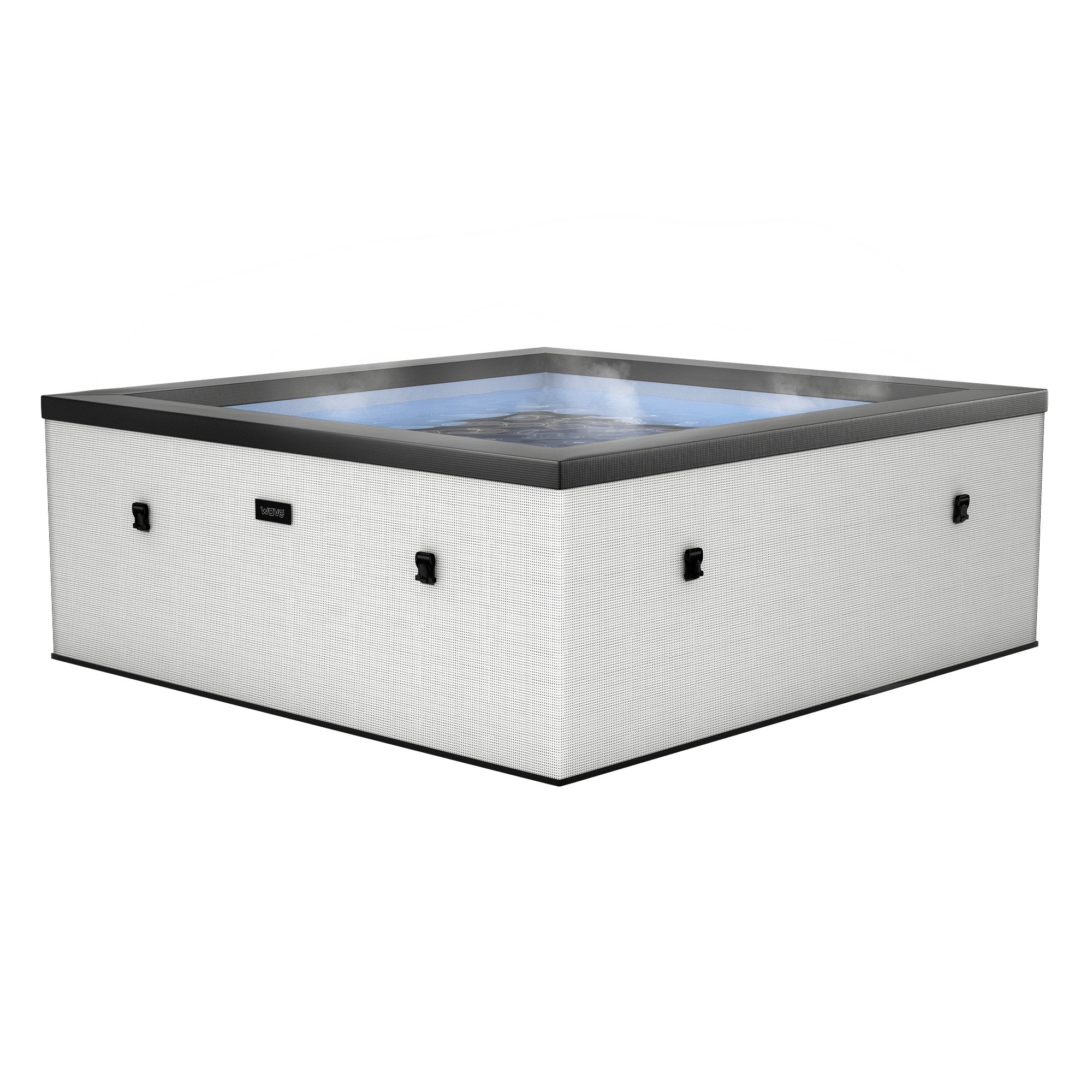 Garda v2 | 4/6-Person Eco Foam Hot Tub | Integrated Heater | Pebble White - Wave Spas Inflatable, foam Hot Tubs