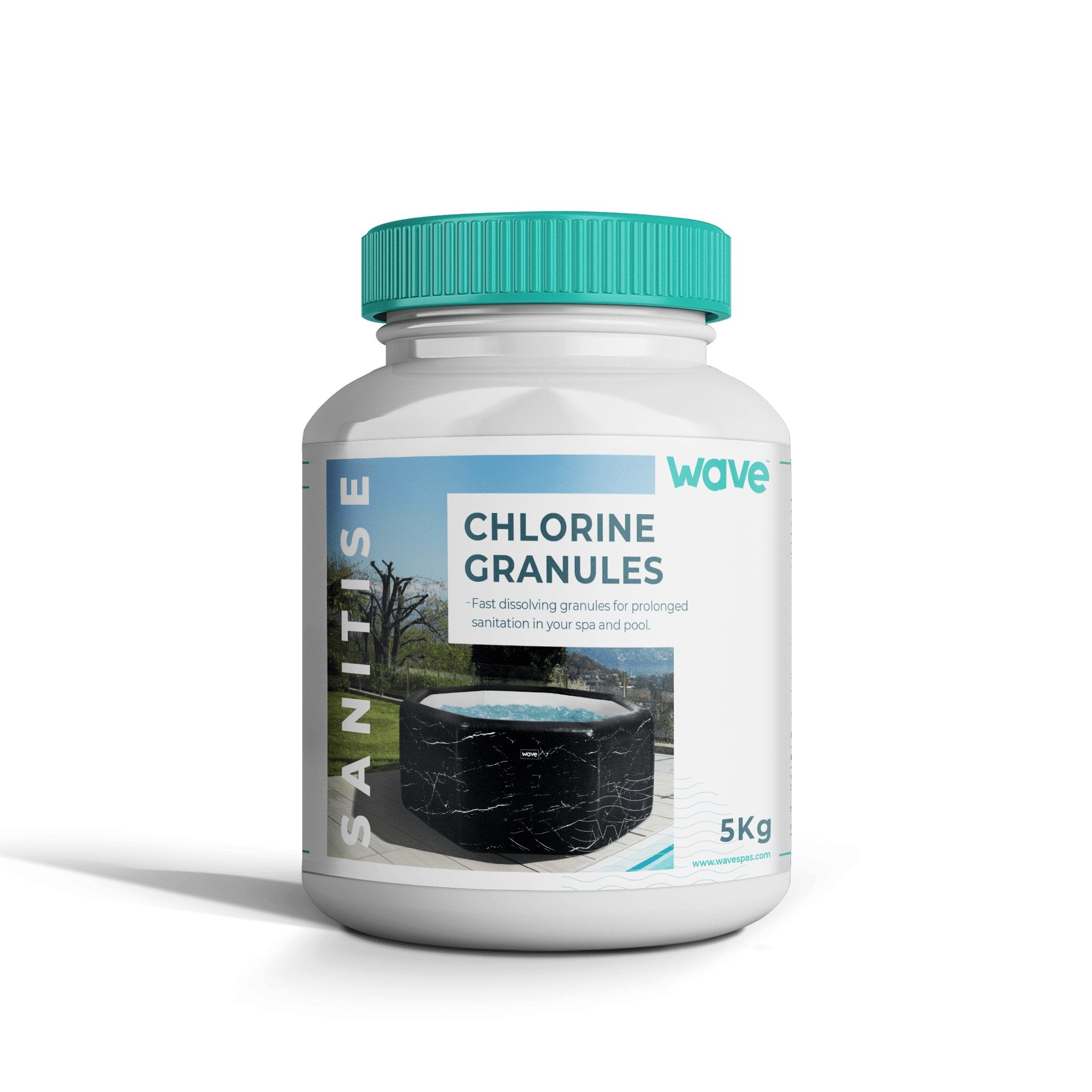 Hot Tub Chlorine Granules | 5 KG - Wave Spas Inflatable, foam Hot Tubs