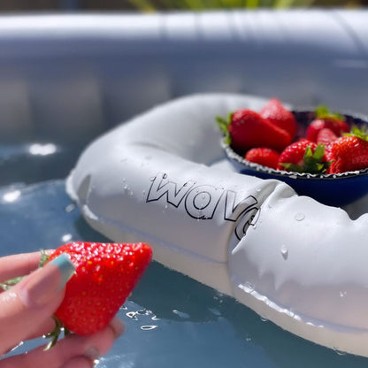 Inflatable Booster Seat Cushion/Floating Tray | White | 2 Pack Seats Wave Spas