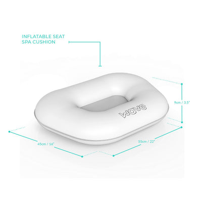 Inflatable Seat Cushion/Floating Tray | White Seats Wave Spas